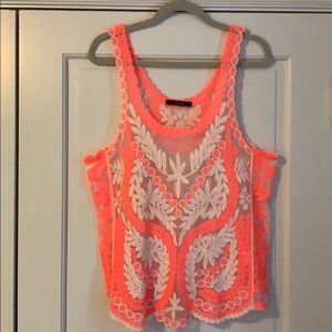 Dulcie hot pink tank top